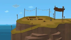 The new location of the campfire ceremony used in .