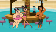 Sadie and Katie in the Total Drama Island Special with Justin.