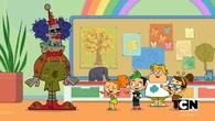 The kids find Floppo funny.