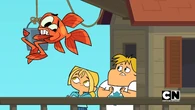 ...but the fish wants to remain on the boat.