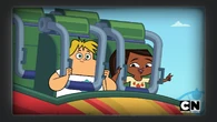 Owen in Wild Ride Kingdom with Leshawna.