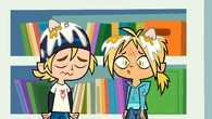Jude and Bridgette after Nugget shoots eggs at them.