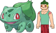 A giant image of Bubba with Bulbasaur. 8D