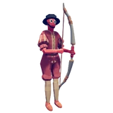 Лучник с воздушными шарами стрелок