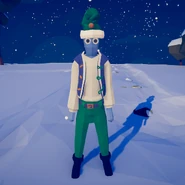 Blu Present Elf Close