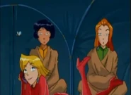 Clover flirting with David on the phone.