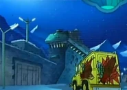 Jerry tells the spies that a van rented by a pest-control expert named Max Exterminus was outside the military base the night the memory chips were stolen.