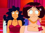 Caitlin and Dominique, about to shed tears in "Matchmaker".