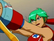 Now, she found Alex's head.