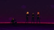 The simulation ends
