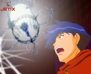 Andy is about to get zapped