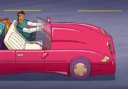 Bringing Clover's car around