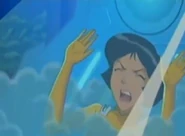 Alexandra tries to free herself.