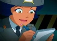 Alexandra writing down a poem she came up with that she thinks might impress Seth.