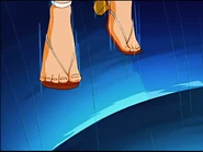 Clover's Feet with sandal.