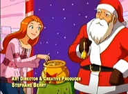 Sam making a donation.