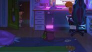 Sam's room in her apartment over the Bubble Spy Cafe