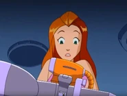 Samantha holding the Evapoblaster