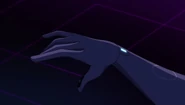 His arm is detecting something