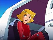 Clover sitting in the Limousine