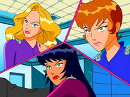 Alice, Pam, Crimson in “Spies vs. Spies”