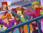 Fans cheering at a Teensicle concert