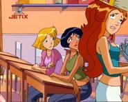 Clover and Alex watch Sam's sad attempts.