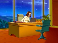 Geraldine in her office in SPI Headquarters