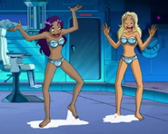 Beach bunnies 18.png (624 KB) Suprised to realize they've got their feet step on or covered in some extremely sticky substance