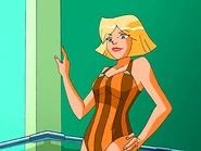 Stella in her swimsuit