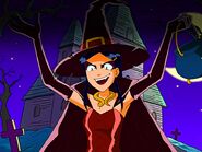 Mandy in her witch costume