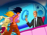 Clover and Alexandra racing to get the bracelet