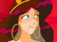 Clover disguised as the queen.