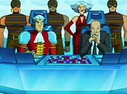 Helga and her henchmen with LAMOS in "Evil Jerry"