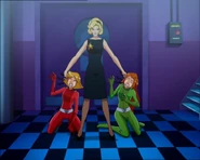 One of the Parents holding Clover and Sam