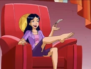 Mandy wanting a foot massage.