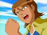 ...and encourages the football players.