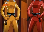 Clover and Alexandra wearing the Black Belt.