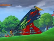 Sam captures a robot with the Crim Cam Catcher.