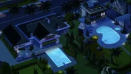 The beach house in “Totally Spies! The Movie” years before the spies’ residency.