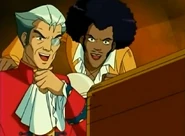 With Boogie Gus from "Like, So Totally Not Spies".