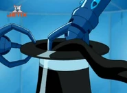 G.L.A.D.I.S. pulling Black Belt out of a magician's hat.