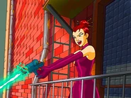 Carla shoots the girls.