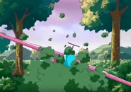 Crash landing in "The Getaway"