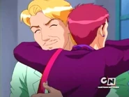 Jerry Lewis hugging Tammy back.