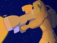 Scam holding the Evapoblaster.