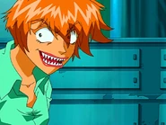 Myra Sokeloff with sharp teeth