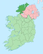 Location of County Donegal