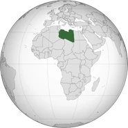 Location of Libya