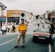 Omagh bombing before.jpg (32 KB) Two Spanish tourists pictured next to the red sedan containing the bomb, shortly before the explosion.